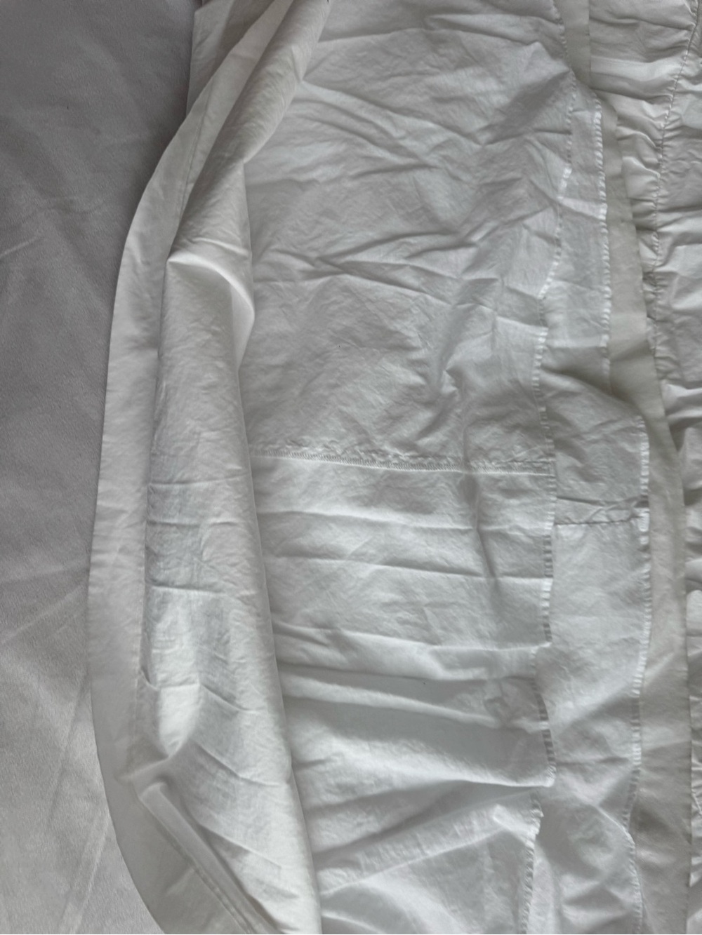 STAUD SEA MAXI SKIRT XS White Cotton Tiered Lined Preppy Coastal Luxury Aline - Picture 8 of 12